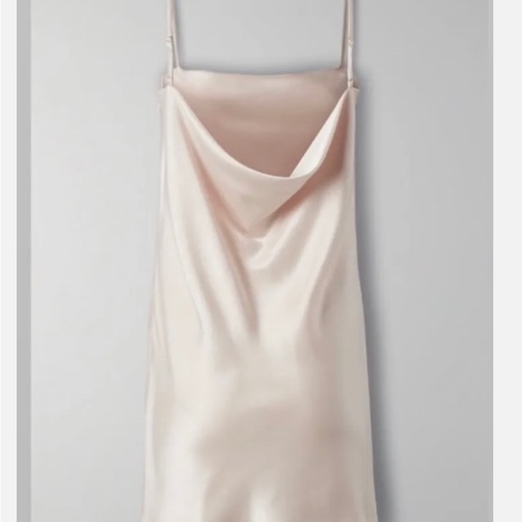 NWT Aritzia Ten by Babaton Encore Satin Slip Dress in Denude M - Picture 5 of 7